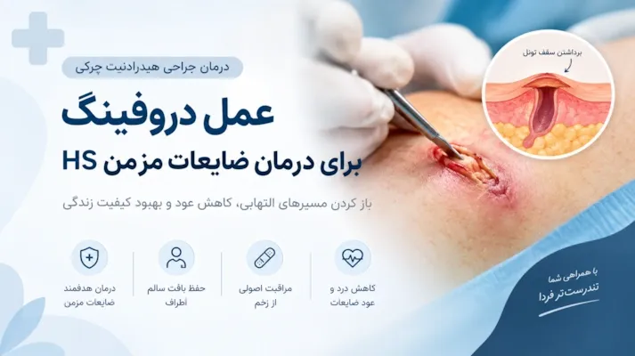 عمل دروفینگ هیدرادنیت چرکی (HS) در اصفهان | درمان و جراحی Deroofing